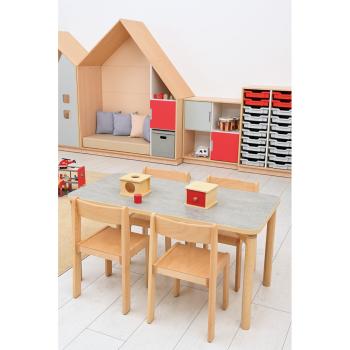 Tisch Marcus mit Holzgestell, 120 x 60 cm (B9062)