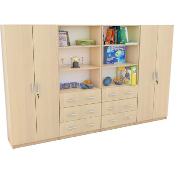 EXPO Kombi-Regal 185 mit 3 Schubladen