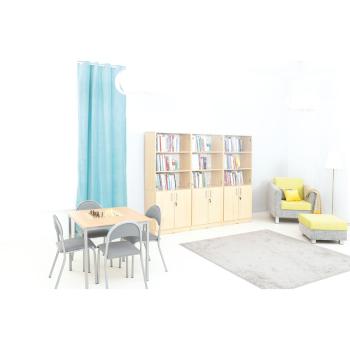 EXPO Schrank 185 mit Glasvitrine