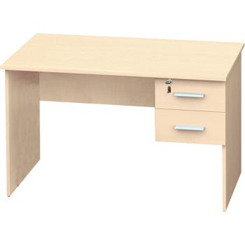 Schreibtisch Vigo mit 2 Schubladen, Ahorn