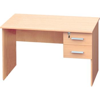 Schreibtisch Vigo mit 2 Schubladen, Buche