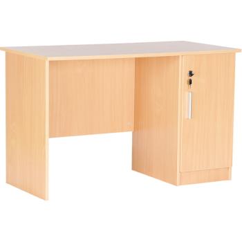 Schreibtisch Vigo mit abschliessbarer Tür, Buche