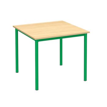 MILA Tisch 80x80, Tischhöhe 46 cm - grün - Ahorn