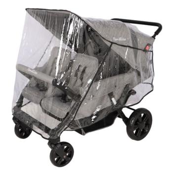 Familidoo Krippenwagen Vierlingsbuggy-Lidoo Star, grau