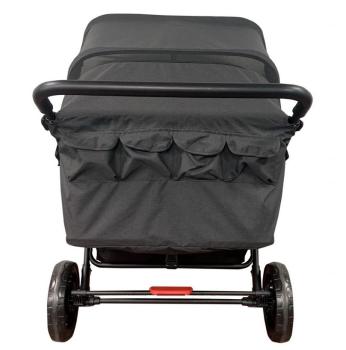 Familidoo Krippenwagen Vierlingsbuggy-Lidoo Star, schwarz