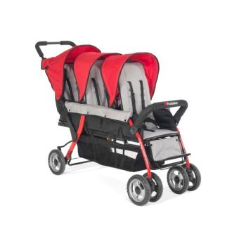 Kinderwagen 3-Sitzer Linea Quard Sport, schwarz/rot
