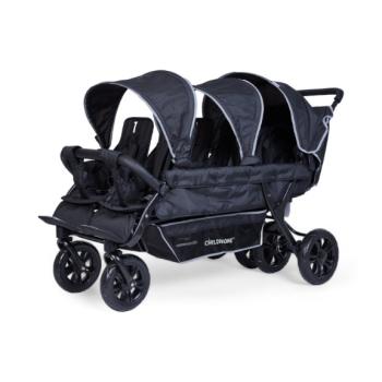 6-Sitzer-Kinderwagen Sixseater, schwarz