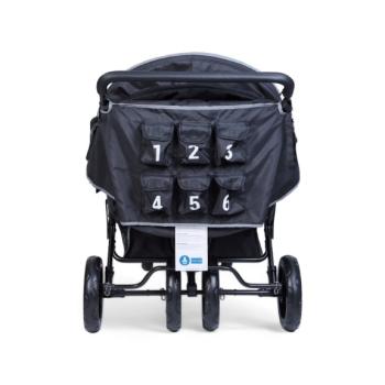 6-Sitzer-Kinderwagen Sixseater, schwarz