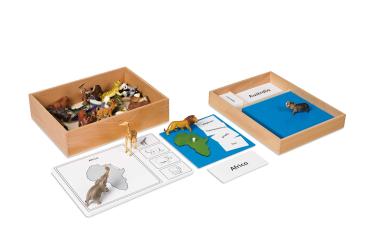 Montessori Kontinentenkiste mit Tieren