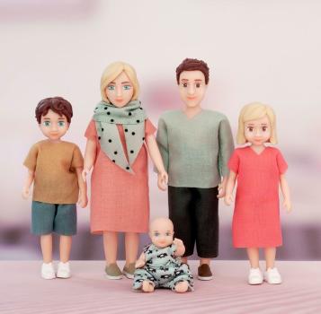 Kindergarten-Puppenset, 15 Teile