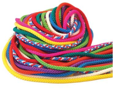 Gymnastik-Springseil 3 m, 10er-Set