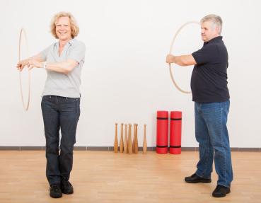 Gymnastikreifen aus Holz