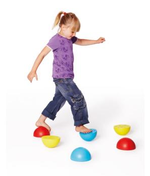 Kunststoffhalbkugeln farblich sortiert, 6er-Set