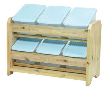 Outdoor - Regal mit Schrägablagen, 6 Behälter