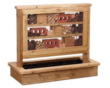 Outdoor - Insektenhotel mit Blumenkasten
