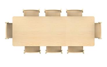 Natura Tisch gross, rechteckig, 150 x 69,5 cm, hvst. 32-53 cm