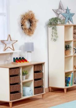 Natura Kommode, 8 Körbe, H 70 cm