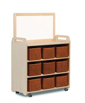 Natura Mobiles Regal L, mit Aufsatz, B 90 cm, 9 Behälter