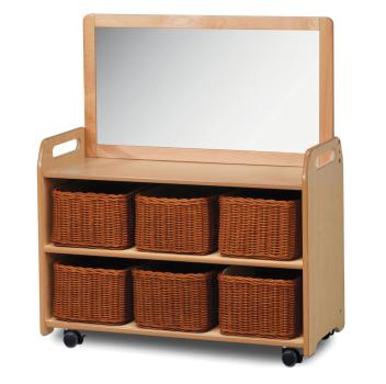 Natura Mobiles Regal M, mit Aufsatz, B 90 cm, 6 Behälter