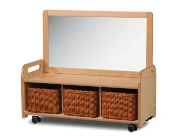 Natura Mobiles Regal S, mit Aufsatz, B 90 cm, 3 Behälter
