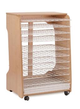 Natura Trocknungswagen, 10 Ablagen für A2, H 109 cm