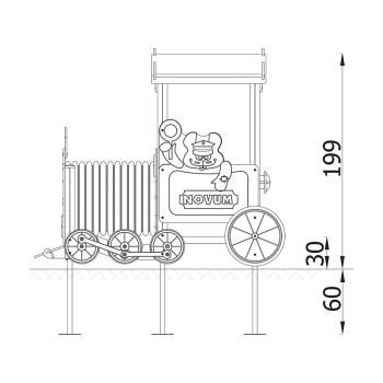 Quadro H Simple Lokomotive