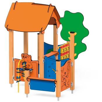 Quadro H Baby Häuschen mit Uhr 12319