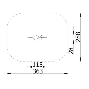 Federwippe Pferd, Beton-Bodenanker