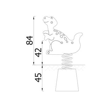 Dino Federwippe, Beton-Bodenanker