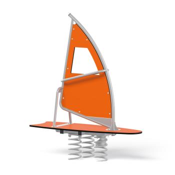 Federwippe Surfbrett, Metall-Bodenanker