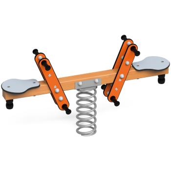 Quadro Simple Federwippe, Beton-Bodenanker