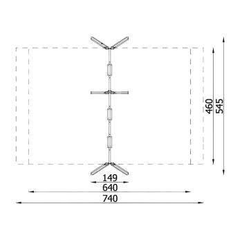 Urbi H 3er-Schaukel - Gestell