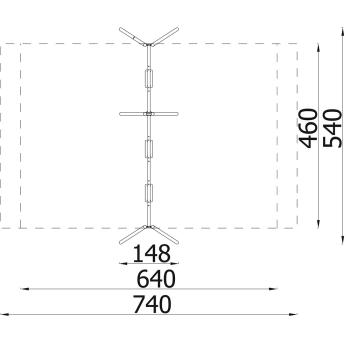 A4K Lime 3er-Schaukel - Gestell