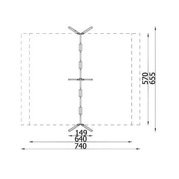 Urbi H 4er-Schaukel - Gestell