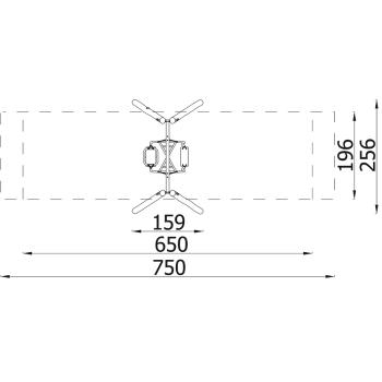 Robinio Einfachschaukel mit Eltern-Kind-Sitz