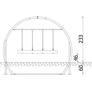 Schaukeltau, Metallkonstruktion