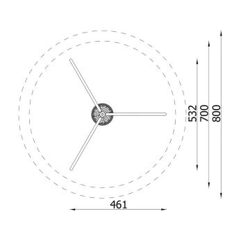 3-Bein-Schaukel mit Storchennest