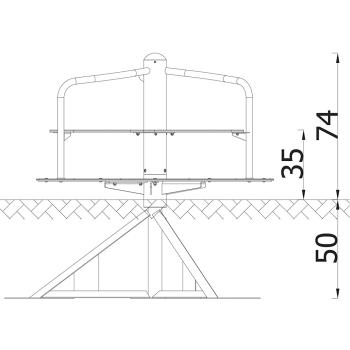 Steh- und Sitzkarussell Vento 120