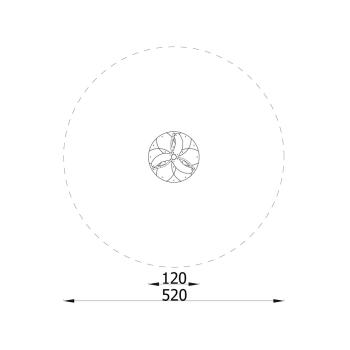 Steh- und Sitzkarussell Vento 120