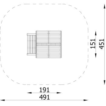 Terra Häuschen, mit Terrasse