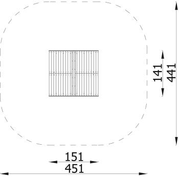 Terra Holzhäuschen, offen