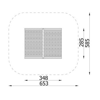 Picknickhütte mit Sitzen