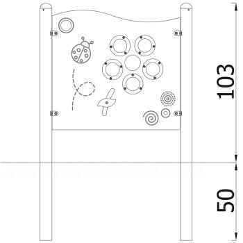 Milo Spielwand Blume