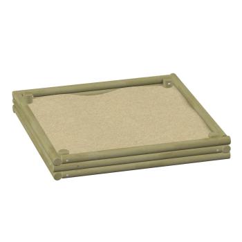 Sandkasten aus Rundholz 2x2m