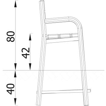 Sitzbank E01, festmontiert