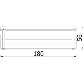 Sitzbank mit Stahlprofil, mit Armlehne