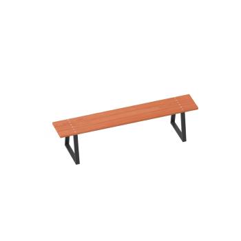 Sitzbank mit Stahlprofil, schwarz