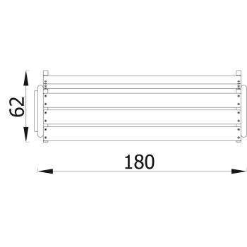 Sitzbank B01, festmontiert