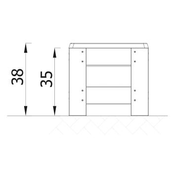 Terra Pflanzkasten mit Einsatz, mittel