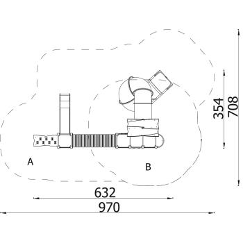 Urbi H Set 13 - B (Wände pastelltürkis)
